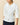 Women's Fitted Lace Collar Button Down Shirt White