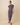Women's Striped Polo Maxi Dress Navy Multi