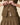 Women's Double Collar Button Down Brown and Yellow Stripe
