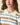 Women's Knit Jacquard Stripe Long Sleeve Polo Beige Blue Stripe