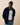 Seed Stitch Dress Shirt Sweater Navy