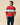 Autumn Striped Cotton Sweater Red