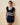 Women's Knit Pleated Dress Navy