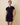 Women's Sweater Polo Dress Navy