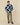 Men's Patchwork Sherpa Jacket Blue Multi