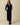Women's Cable Cardigan Dress Navy
