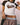 Women's Cotton Raglan Rowing Tee White