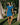 Women's Cotton Cable Knit Pleated Dress Blue