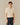 Men's Cotton Silk Sweater Polo Cream