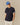 Men's Cotton T-Shirt With Woven Cuff Navy Navy / XS