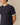 Men's Cotton T-Shirt With Woven Cuff Navy Navy / XS
