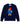 A navy wool-and-cashmere blend crewneck sweater featuring an oversized intarsia knit Paddington Bear illustration.
