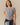 Women's Cotton Gingham Shirred Top Navy