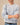 Acid Washed Cotton Cable Knit Sweater Light Blue