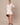 Women's Classic Button Down Pleated Shirt Dress White
