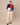 Color Block Sweater Red Blue Multi