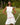 Women's Bow Neck Drop Waist Dress White