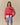 Charlotte Cotton Cropped Sheep Cardigan RED Red / XL