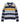 Calla Cotton Cashmere Dropped Shoulder Striped Sweater Blue Blue / XL