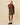 Women's Cotton Pleated Mini Skirt Brown and Butter Yellow Pinstripe