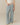 Women's Poplin Pant Blue and White Stripe