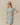 Women's Striped Rugby Dress Blue Brown Stripe
